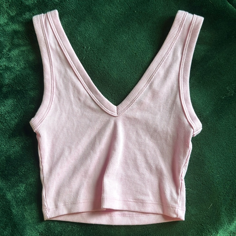 Pink crop top